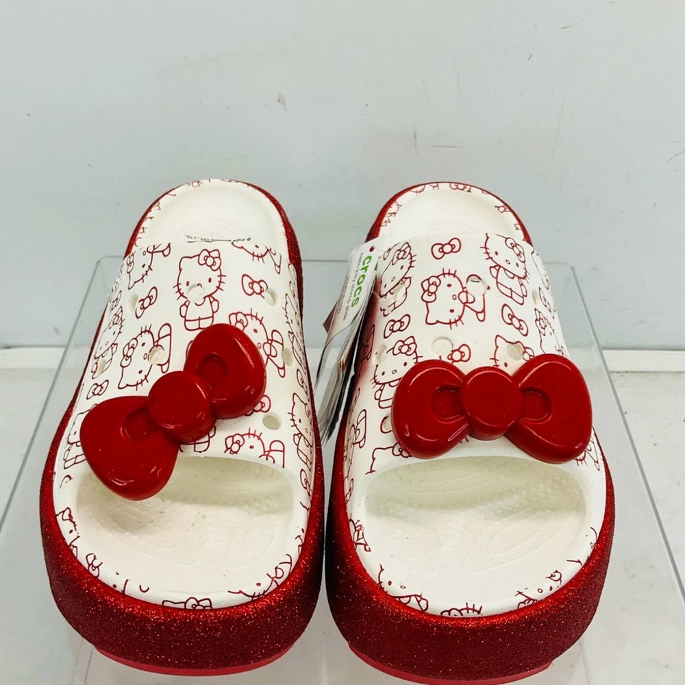 Hello Kitty Red and White Clogs